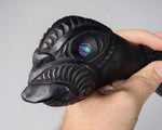 Hand-Carved Wooden Maori Patu with Paua Shell 42cm