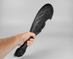 Hand-Carved Wooden Maori Patu with Paua Shell 42cm