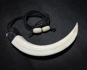 pig tusk necklace