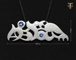 Detailed view of the three-fingered hand on a Māori necklace, highlighting the traditional relief-carving and high-polish artisan finish