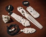 Exclusive 5-Piece Māori Bone Carving Set – Handcrafted Studio Sale (One-Of-A-Kind)
