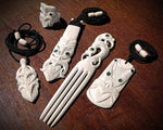 Exclusive 5-Piece Māori Bone Carving Set – Handcrafted Studio Sale (One-Of-A-Kind)