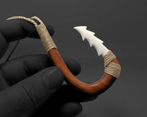 bone carving matau fish hook