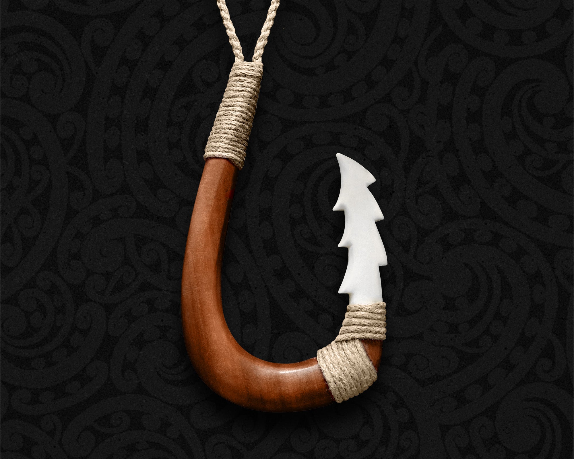 bone carving matau fish hook