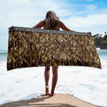 Maori Kahu Huruhuru Beach Towel