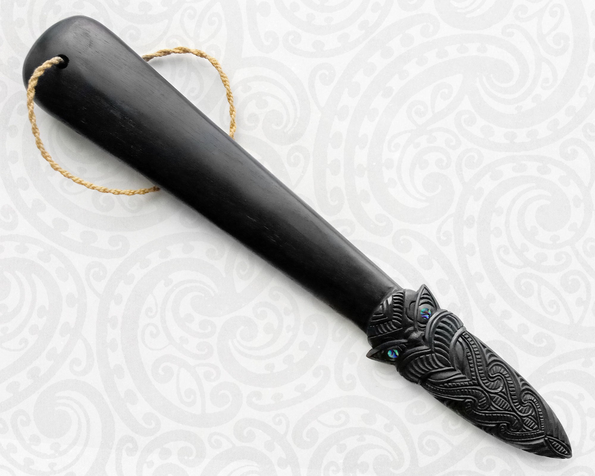 Maori Taiaha Spear | Hand-Carved Ceremonial Weapon of New Zealand