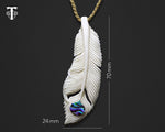 new zealand maori feather necklace