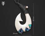 maori necklace fish hook matau