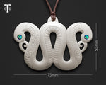 Hand-carved Maori bat or bird pendant spirit world