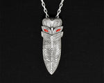 Silver Taiaha Pendant - Maori Necklace, New Zealand Symbolizing Strength and Heritage