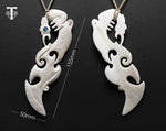 maori manaia pendant with measurements 