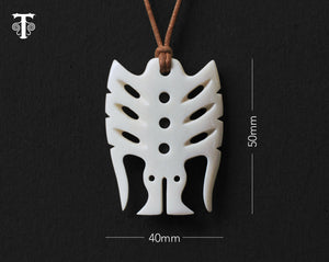 new zealand maori bone necklace