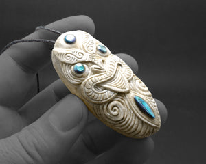 maori necklace moko