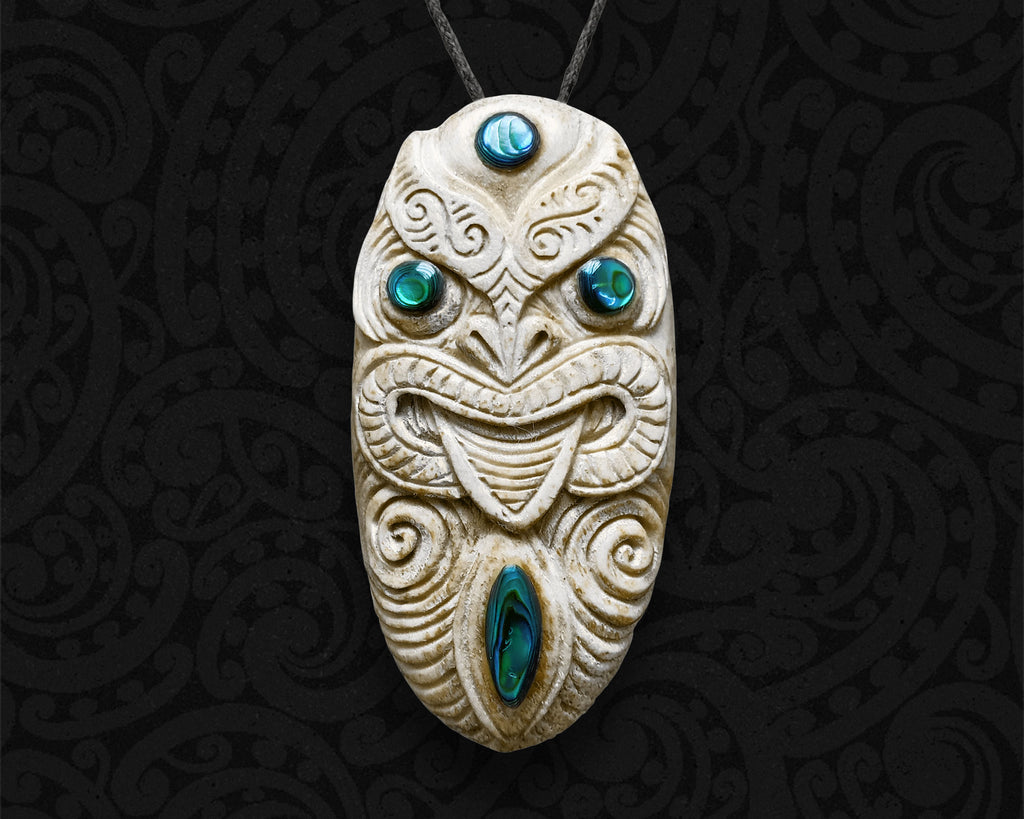maori necklace moko
