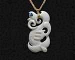 a Maori Manaia bone necklace