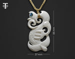 new zealand maori necklace manaia with measurements 