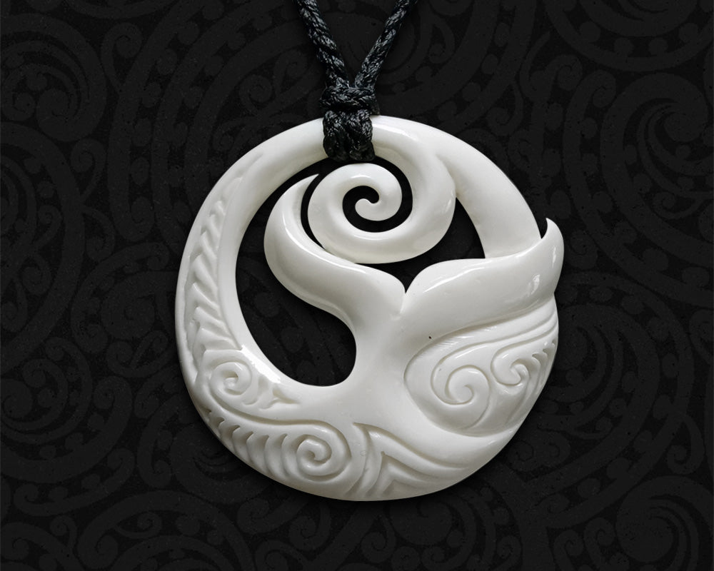 New Zealand maori Necklace Whale Tail