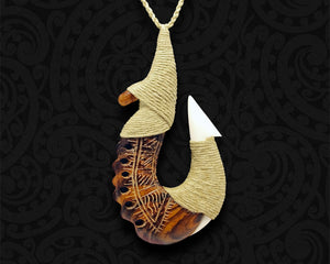 maori necklace fish hook matau