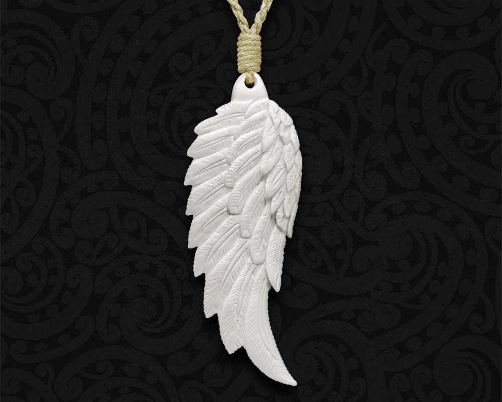 maori necklace feather