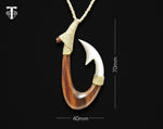 maori necklace fish hook matau