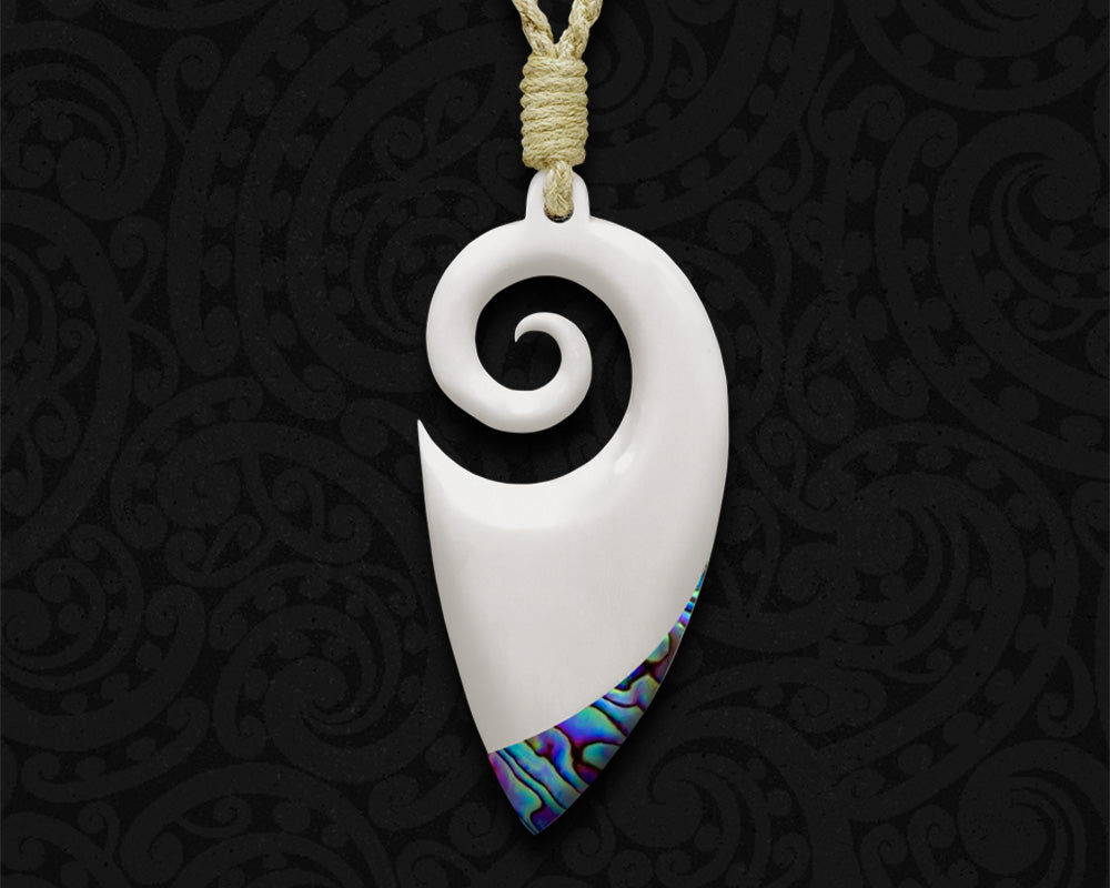 new zealand maori necklace spiral