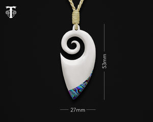 new zealand maori necklace spiral