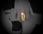 Maori Tiki Ring - Intricate Hand-Carved Detail