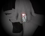 Silver Maori Tiki Ring - Intricate Hand-Carved Detail